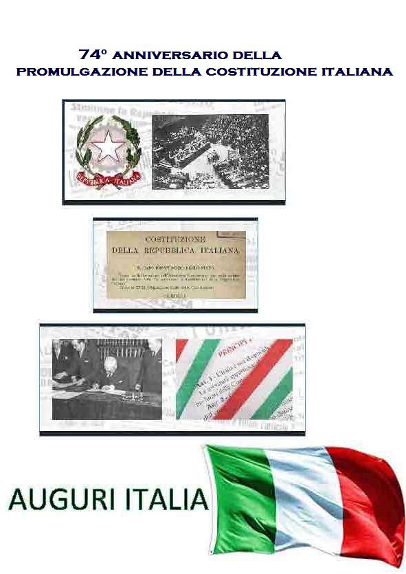 L’ANCRI vibonese ricorda l’Anniversario della Costituzione Italiana nata il 27 dicembre 1947