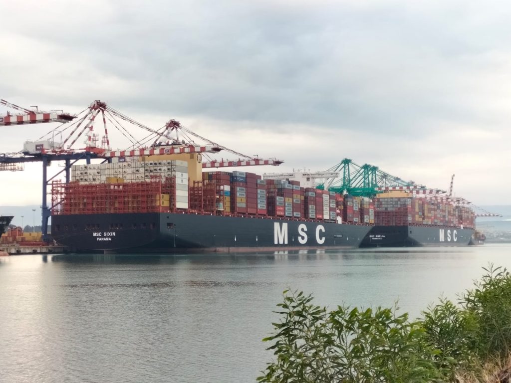 msc amelia e msc sixin. in porto jpg