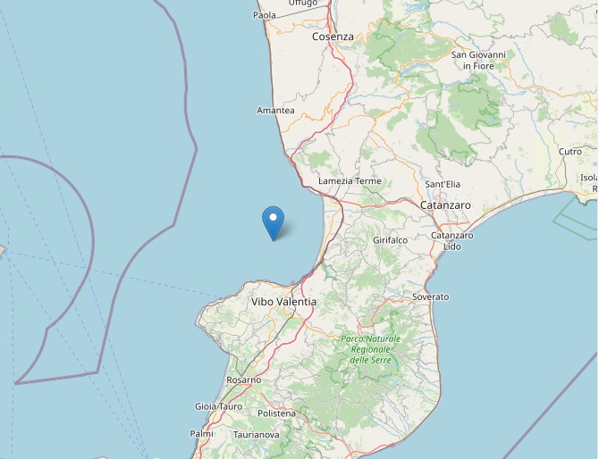 Forte scossa di terremoto al largo di Briatico avvertita nitidamente dalla popolazione