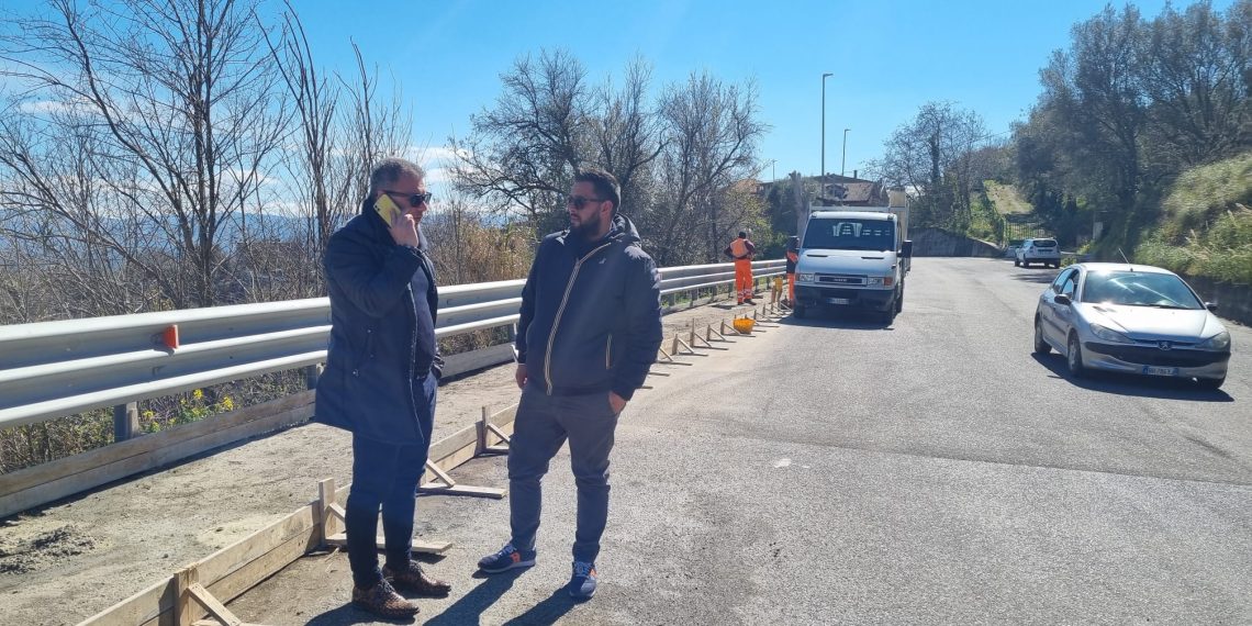 In fase di completamento i lavori di messa in sicurezza della S.P. 14 Vibo Valentia - Fondo Valle Mesima 1 sopralluogo solano lavori sulla sp 14