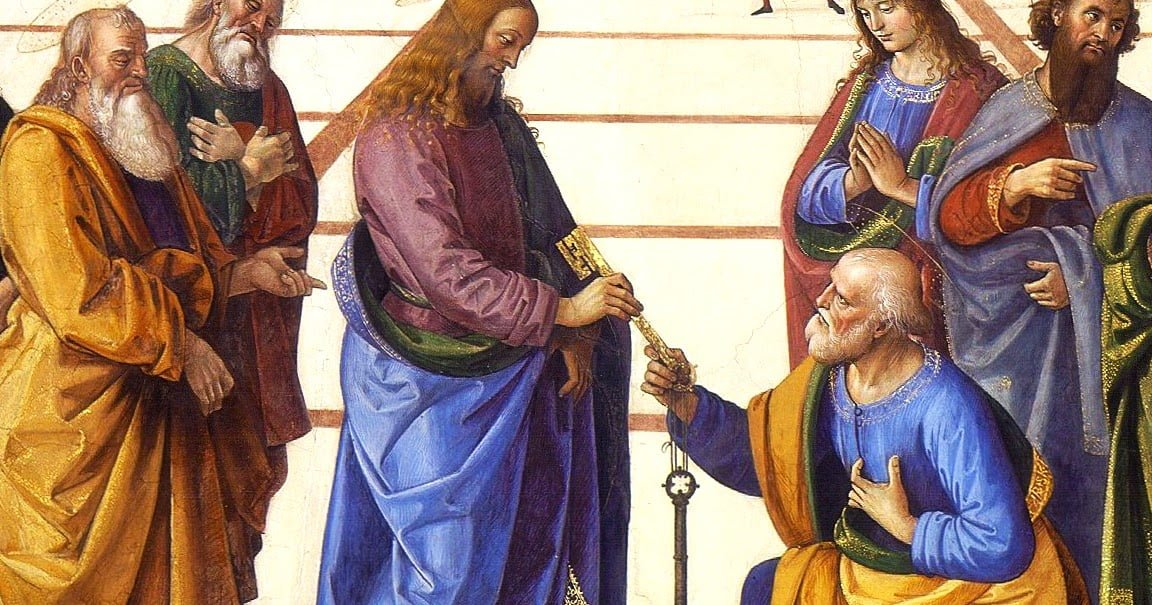 Don Fiorillo: I messaggi di Gesù sono le sole cose che contano in questa nostra vita disgraziata! 3 gesu consegna le chiavi a pietro