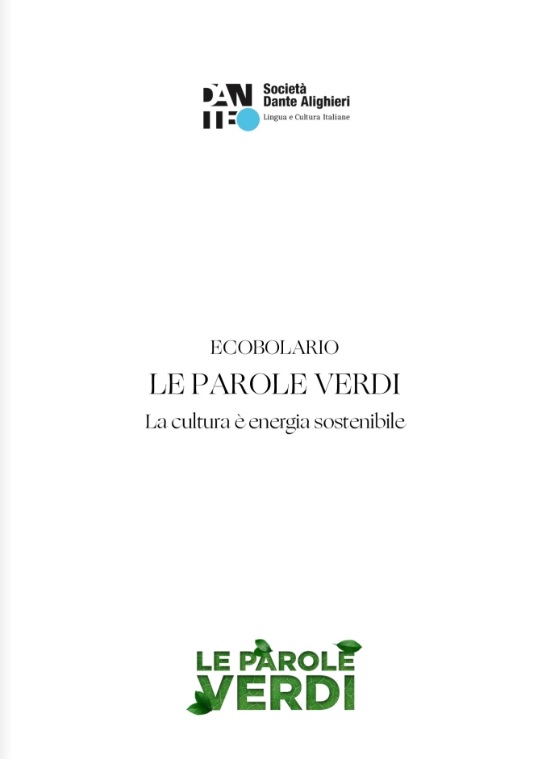 La XXIII Settimana della lingua italiana nel mondo nella rete Dante con "Le Parole Verdi" 5 le parole verdi