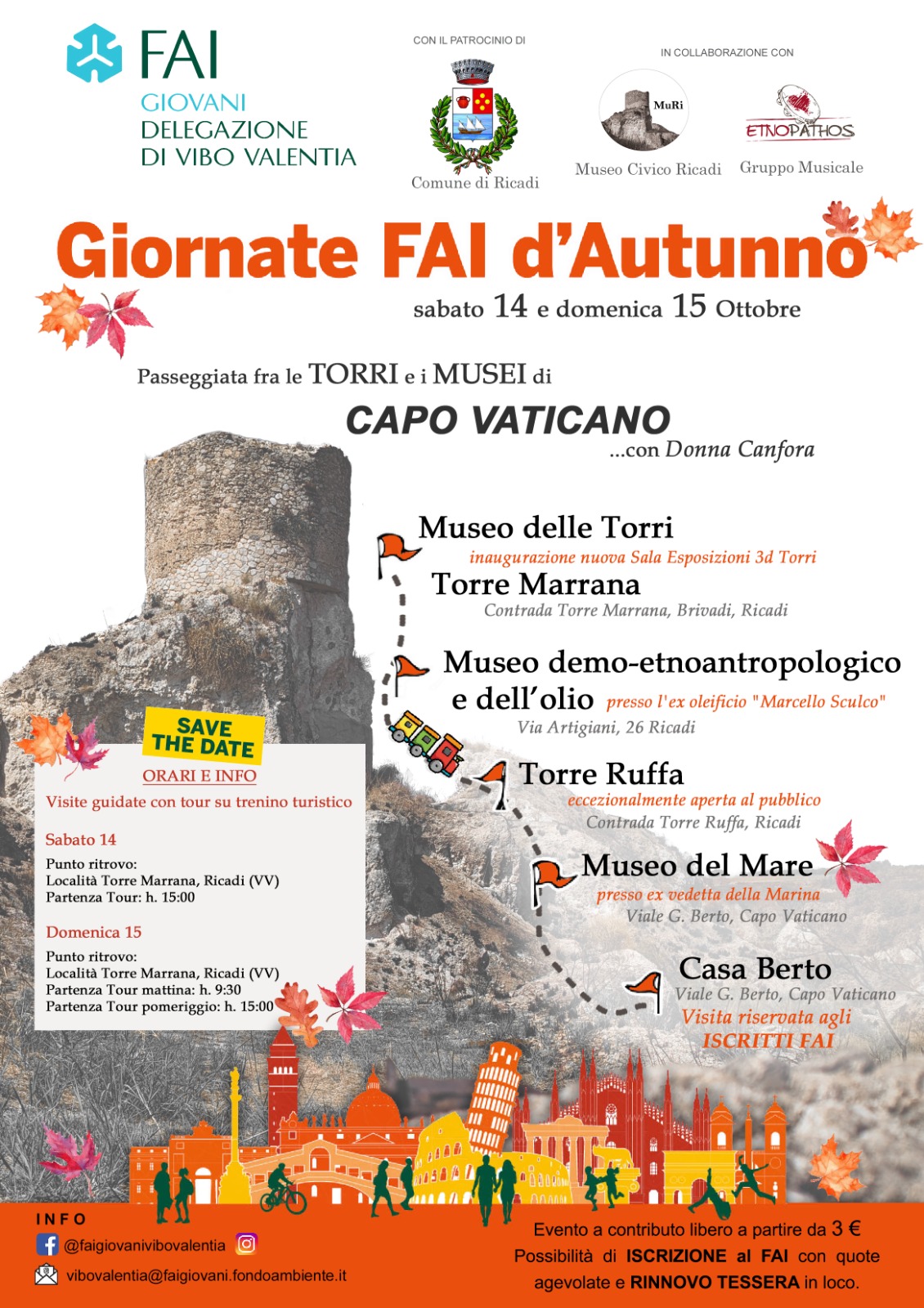 A Capo Vaticano le Giornate FAI d’Autunno, passeggiando fra i Musei e le Torri