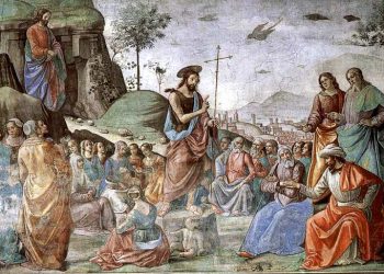 san giovanni battista predicazione ghirlandaio