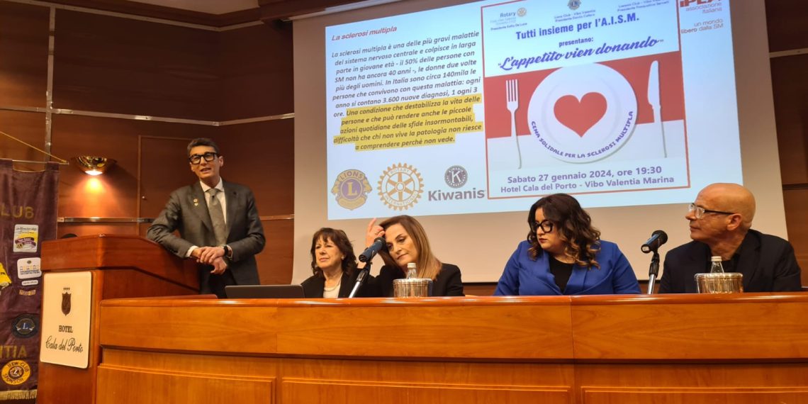 Sclerosi multipla, a Vibo Valentia Club service insieme per sensibilizzare su questa malattia