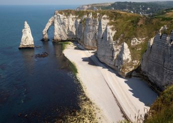 Le bianche scogliere della Costa d’Alabastro della Normandia
