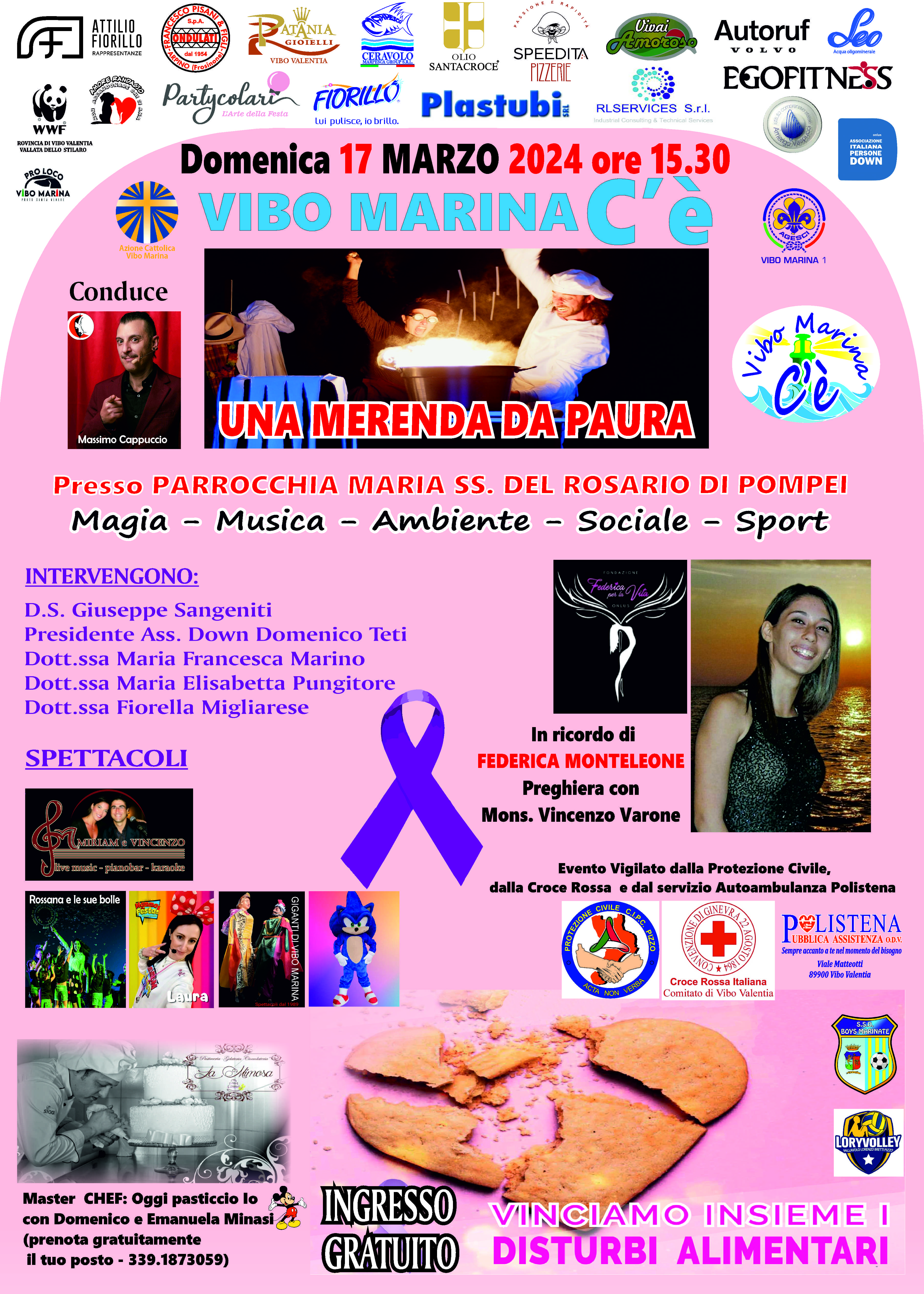 "Una merenda da paura", domenica un nuovo evento organizzato da "Vibo Marina C'è" 3 locandina 17 marzo 2024