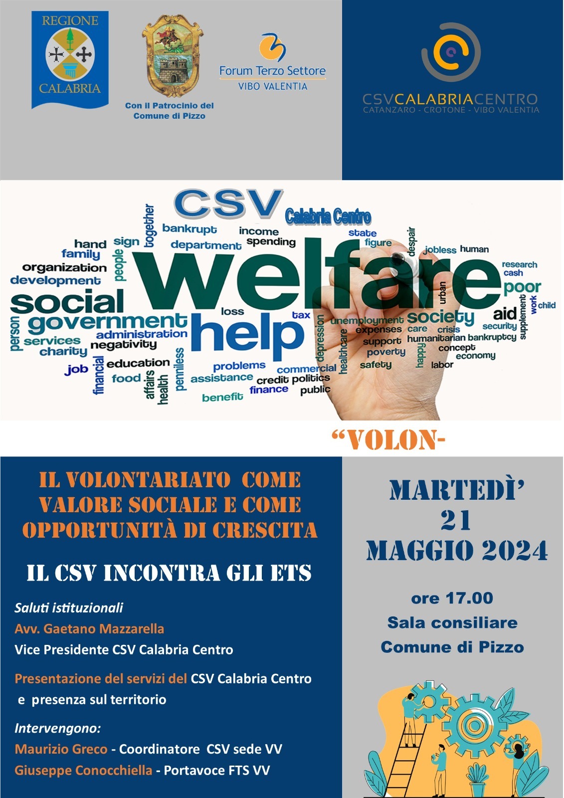 Il Volontariato come valore sociale e opportunità di crescita. Il CSV incontra il Terzo Settore