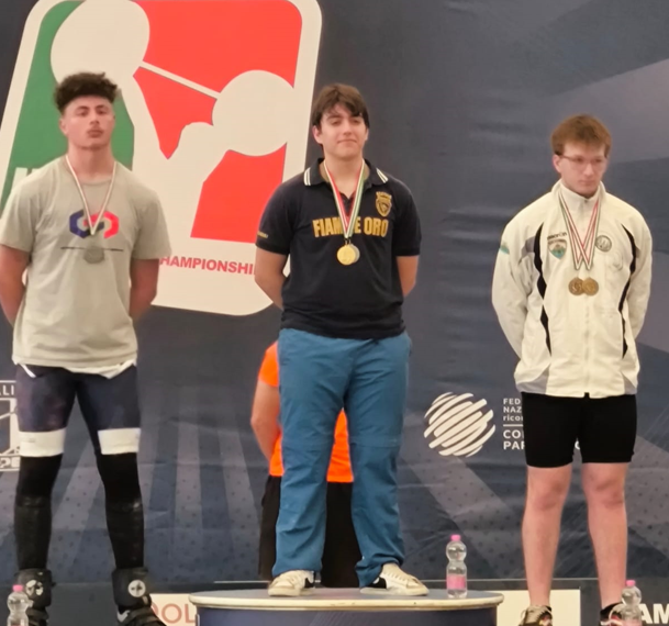 Finali Nazionali di Pesistica, Christian Boer campione italiano U17, Domenico Rito campione italiano U13