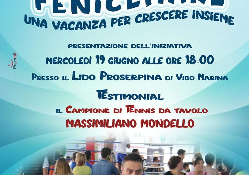 FENICEMARE, al Lido Proserpina di Vibo Marina il "Campo Estivo" dedicato ai disabili 1 FENICEMARE, al Lido Proserpina di Vibo Marina il “Campo Estivo” dedicato ai disabili