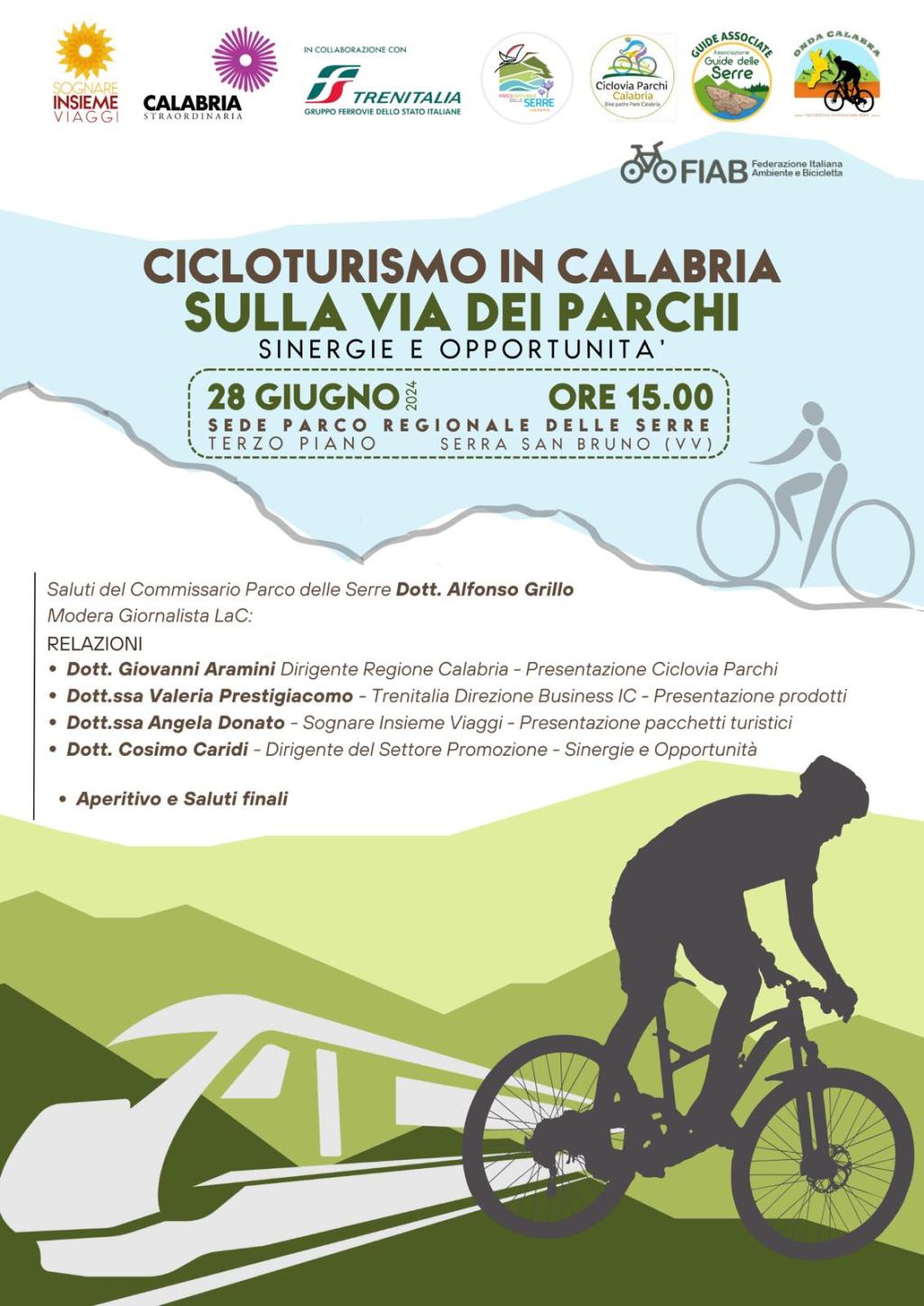 “Sulla via dei Parchi”, esperti a confronto su sinergie e opportunità con il Cicloturismo in Calabria