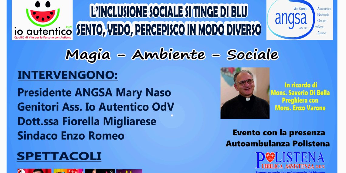 Vibo Marina C’è si tinge di blu per una giornata dedicata alle problematiche dell’autismo