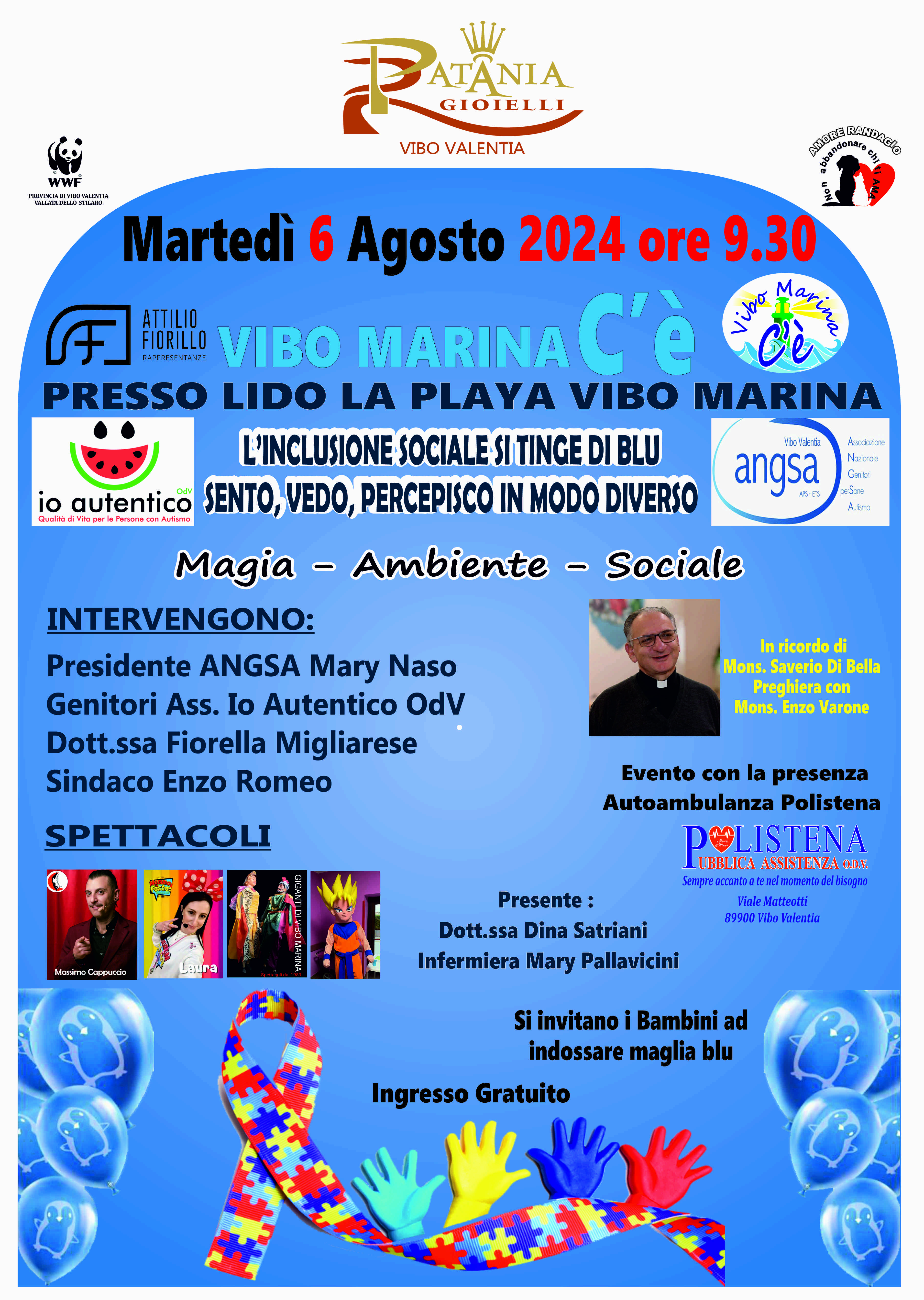 Vibo Marina C'è si tinge di blu per una giornata dedicata alle problematiche dell'autismo 5 locandina 1