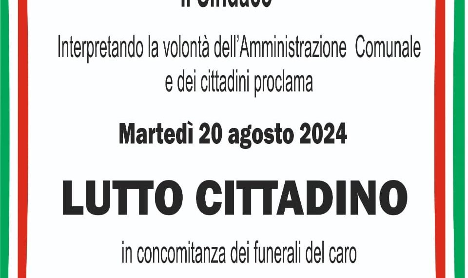 Giornata di lutto cittadino oggi a Vibo Valentia. Celebrati in Duomo i funerali del giovane Gabriele Alessandria