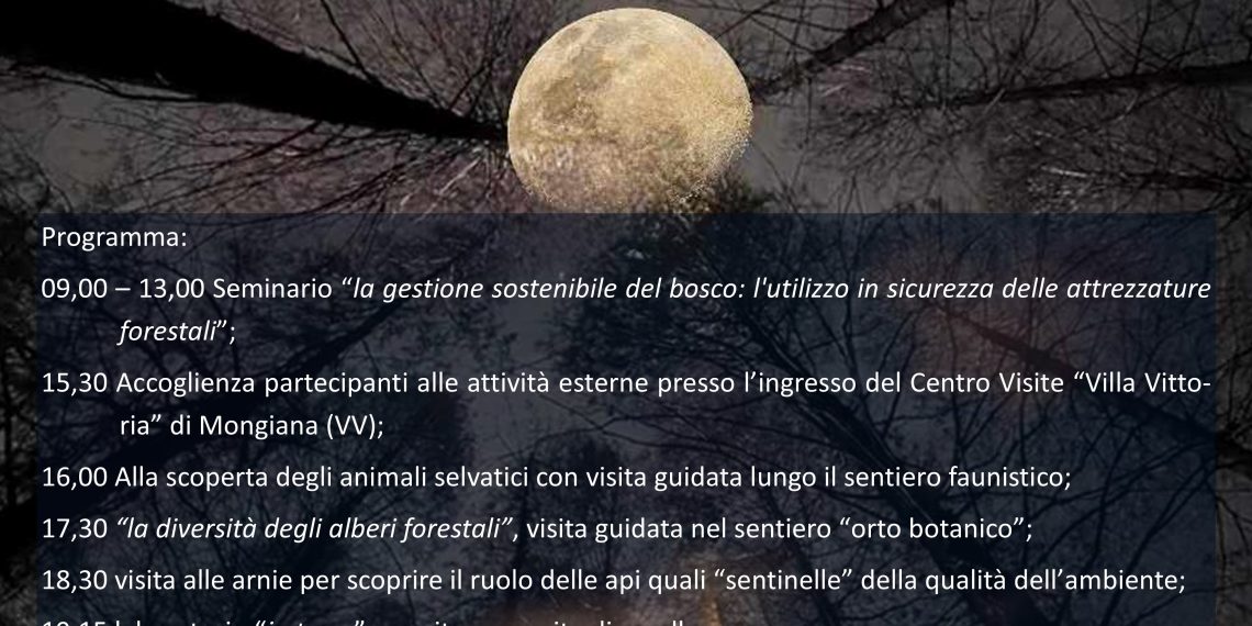 Torna l’appuntamento con la “Notte bianca della Biodiversità” a Villa Vittoria a Mongiana