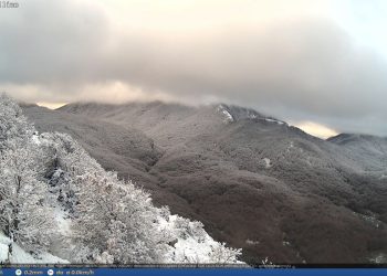 Primi fiocchi di neve in Calabaria