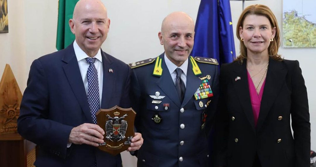 Visita dell’Ambasciatore statunitense in Italia e del Console Generale Usa al Comando Regionale della Guardia di Finanza