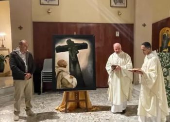 Quadro raffigurante San Bruno donato dalla Certosa di Serra alla parrocchia San Pio X di Catanzaro