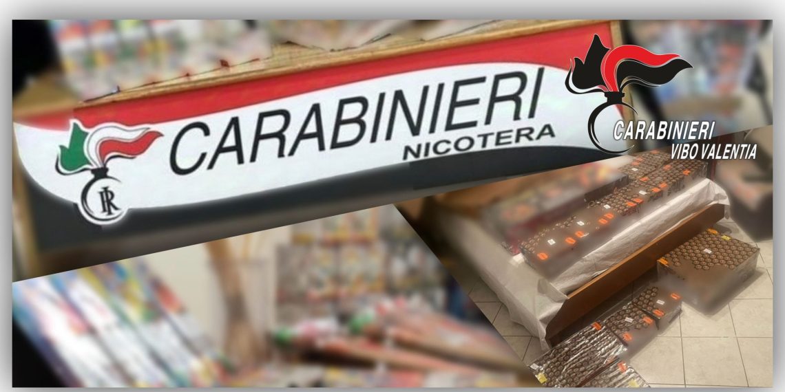 Sequestrati dai Carabinieri vibonesi 150 chili di prodotti pirotecnici senza le dovute autorizzazioni
