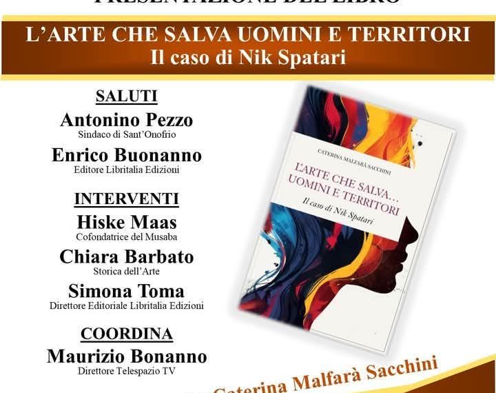 Il caso di Nik Spatari, venerdì a Sant'Onofrio la presentazione del libro di Caterina Malfarà Sacchini 1 Il caso di Nik Spatari, venerdì a Sant’Onofrio la presentazione del libro di Caterina Malfarà Sacchini