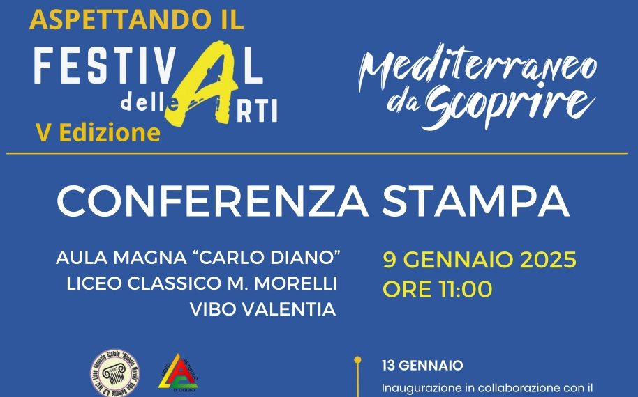 Torna a Vibo Valentia il Festival delle Arti, giunto alla V Edizione ed organizzato dai Licei Morelli e Colao 1 Torna a Vibo Valentia il Festival delle Arti, giunto alla V Edizione ed organizzato dai Licei Morelli e Colao