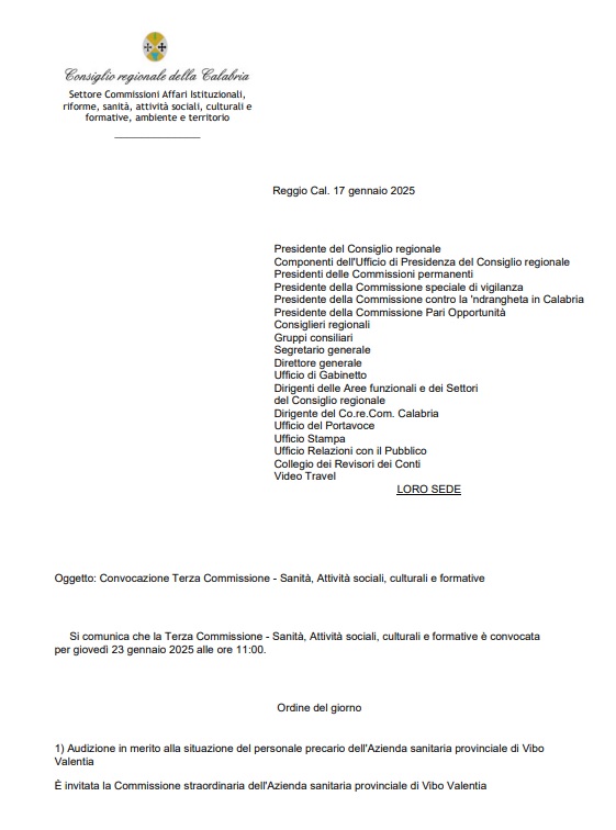 terza commissione