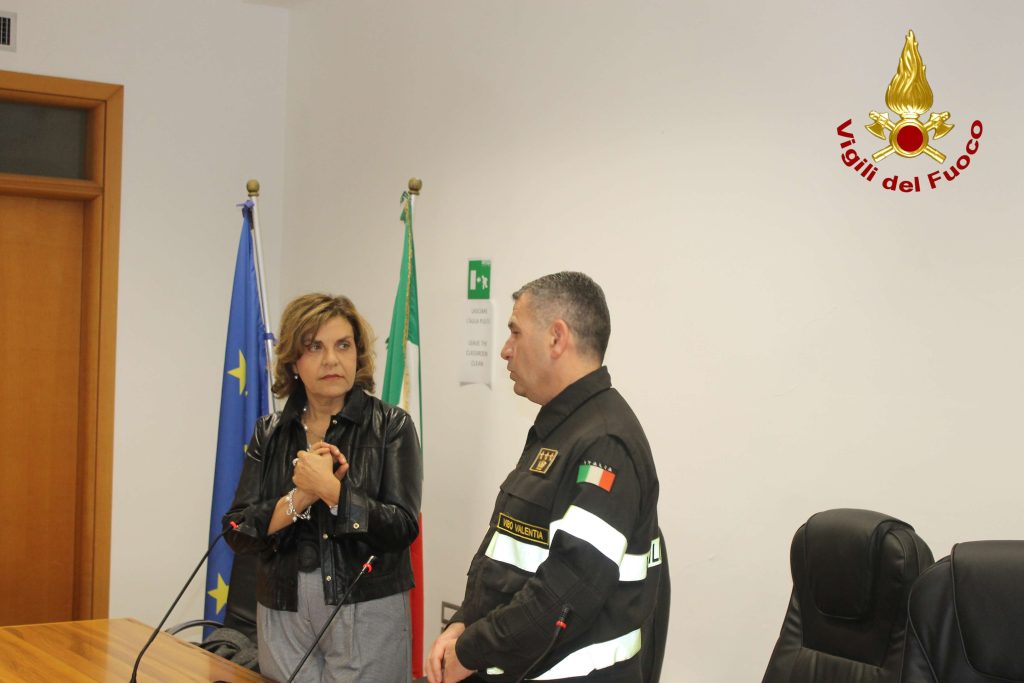 Il Prefetto Anna Aurora Colosimo in visita istituzionale al Comando dei Vigili del Fuoco di Vibo Valentia 3 IMG 0440wtmk