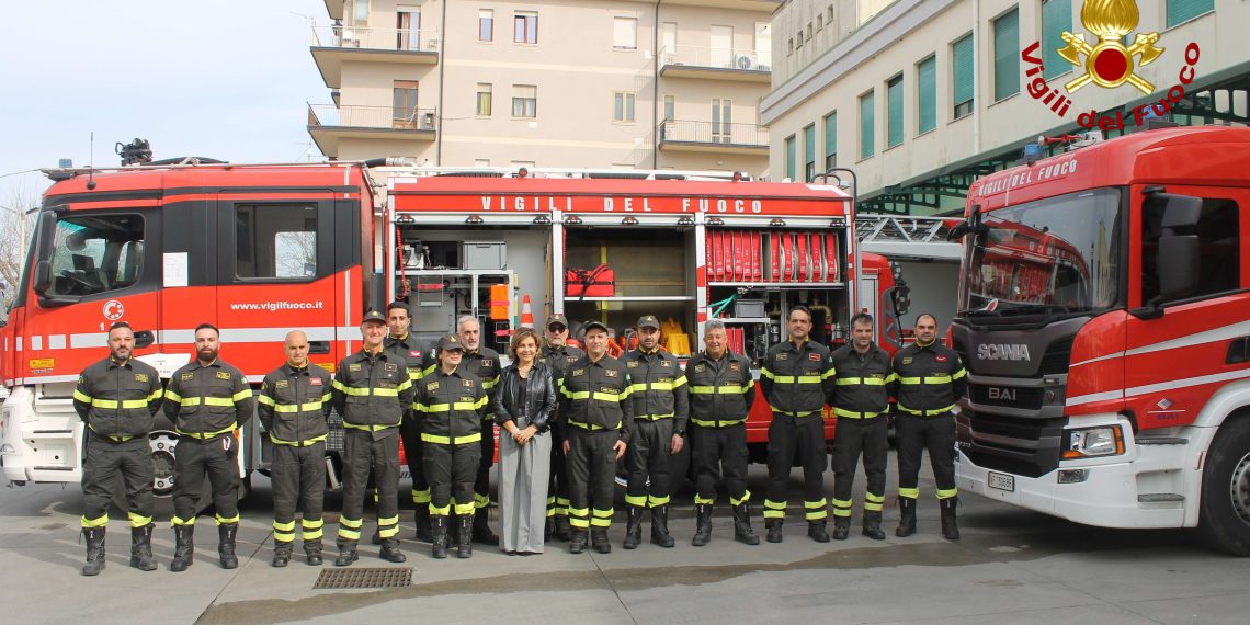 Il Prefetto Anna Aurora Colosimo in visita istituzionale al Comando dei Vigili del Fuoco di Vibo Valentia