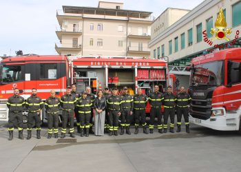 Il Prefetto Anna Aurora Colosimo in visita istituzionale al Comando dei Vigili del Fuoco di Vibo Valentia