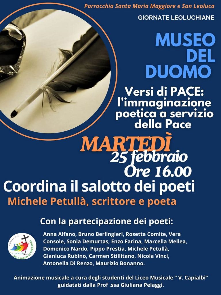 L'immaginazione poetica a servizio della Pace. Un salotto di Poeti tra gli appuntamenti delle Giornate Leoluchiane 2 WhatsApp Image 2025 02 23 at 21.42.35