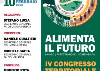 Lunedì a Maierato il IV Congresso territoriale della Fai Cisl Magna Grecia