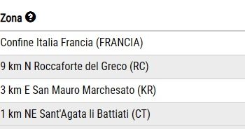 Due scosse si terremoto questa notte in Calabria