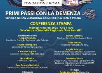 “Primi passi con la demenza”, domani Conferenza stampa di presentazione alla Cittadella Regionale
