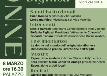Giornata internazionale della donna: a Vibo Valentia dibattito aperto su diritti, lavoro e dignità 5 Giornata internazionale della donna: a Vibo Valentia dibattito aperto su diritti, lavoro e dignità