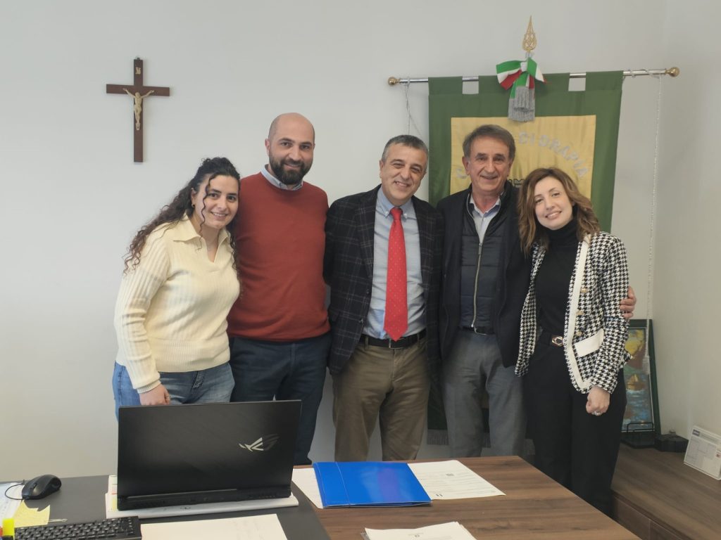 Il presidente LAndolina con il sindaco Porcelli e gli amministratori di Drapia