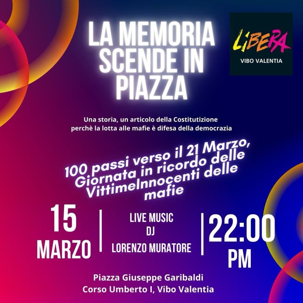 Locandina La Memoria scende in piazza 150325