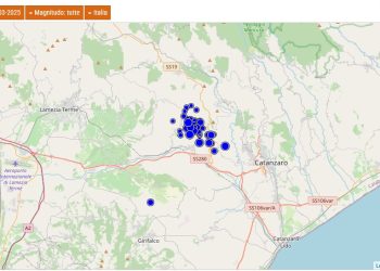 Continua lo sciame sismico nel catanzarese