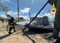 Zungri, incendio distrugge un capannone agricolo
