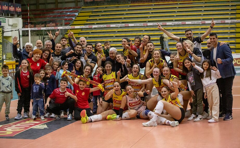 Volley Femminile, straordinaria Tonno Callipo che conquista la B1 con due giornate d’anticipo