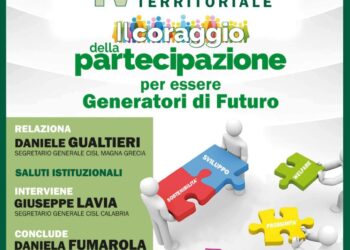 Domani a Maierato il IV Congresso territoriale della Cisl Magna Grecia Catanzaro-Crotone-Vibo Valentia