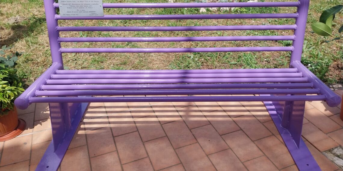 L’IIS ITG ITI e ITE di Vibo Valentia e il Kiwanis Club di Vibo Valentia hanno inaugurato la panchina lilla 1 L’IIS ITG ITI e ITE di Vibo Valentia e il Kiwanis Club di Vibo Valentia hanno inaugurato la panchina lilla