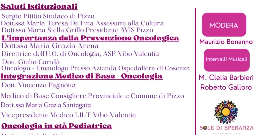 Insieme contro il cancro, a Pizzo una giornata di informazione, speranza e solidarietà