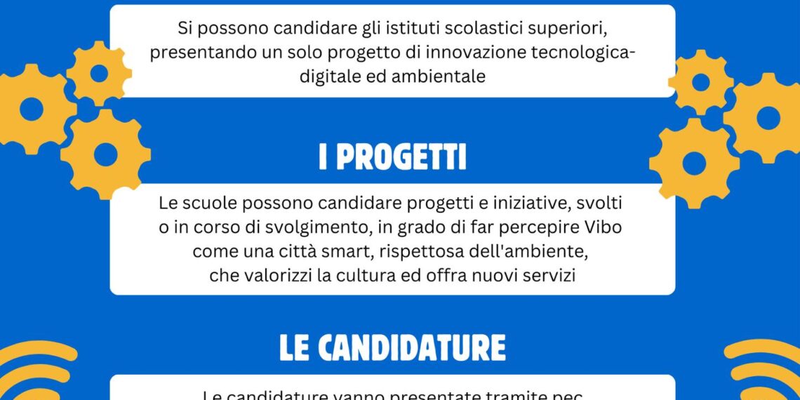 Premio “Vibo Smart”: entro il 15 maggio le schede progettuali da consegnare al Comune 1 Premio “Vibo Smart”: entro il 15 maggio le schede progettuali da consegnare al Comune
