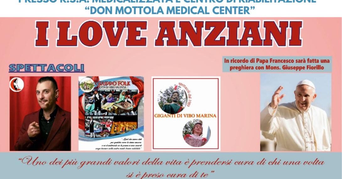 I Love Anziani, al Medical Center Don Mottola di Drapia la nuova attività dell'associazione Vibo Marina C'è 1 I Love Anziani, al Medical Center Don Mottola di Drapia la nuova attività dell’associazione Vibo Marina C’è