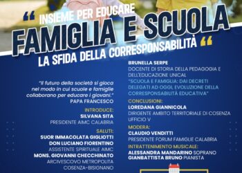 “Insieme per Educare: famiglia e scuola la sfida della corresponsabilità”: un dibattito a Rende   