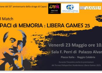Iniziativa il 23 maggio a Reggio Calabria in occasione del 33° anniversario della strage di Capaci