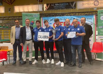 La squadra del Nautico campione d’Italia 2025 di Biliardo sportivo