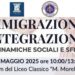 Immigrazione e integrazione: criticità, dinamiche sociali e sfide attuali, se ne parlerà domani al Liceo Morelli