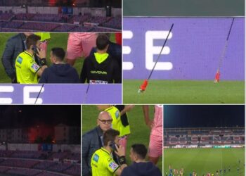 25 DASPO per i responsabili dei lanci di razzi durante Cosenza – Cesena