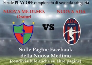 Calcio, la finale play-off di II Categoria tra Nuova Medimo e Nuova Ada sarà trasmessa in diretta streaming